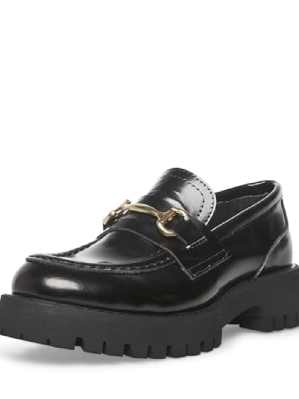 Lando Leather Block Heel Penny Loafer Slip-On Business Casual Shoe